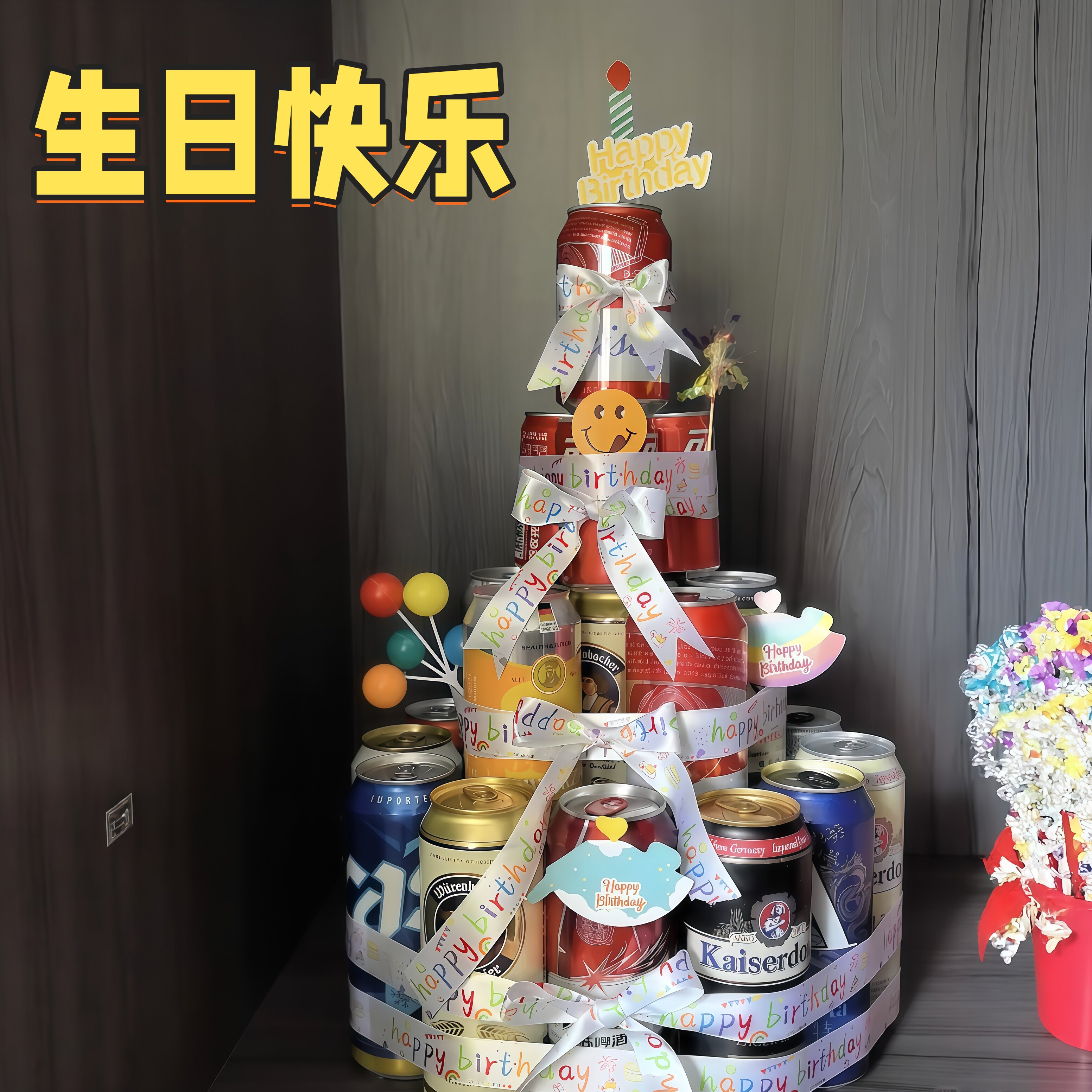 啤酒蛋糕手工diy材料包个性创意送男友生日礼物七夕情人节纪念日