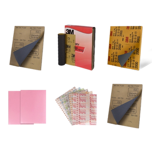 3M砂纸734/401Q汽车美容打磨漆面抛光水磨海绵砂纸1500目2000砂子