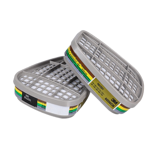 3M正品6006CN滤毒盒6200防毒面罩防甲苯醛碳盒多功能活性炭过滤盒