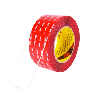 3M双面胶强力透明无痕防水粘胶贴汽车尾翼雨挡耐高温不留痕高粘度摆件固定加厚免钉胶车用etc记录仪专用背胶