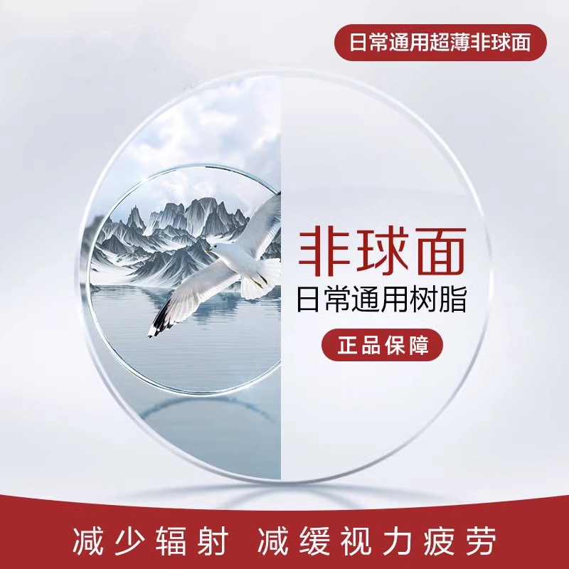 明镜片官方正品近视防蓝光变色月