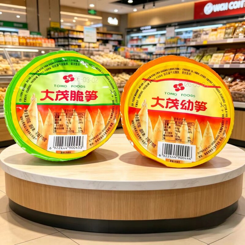 大茂脆笋幼笋福建特产90g碗装台湾风味即食笋片笋丝配粥下饭酱菜