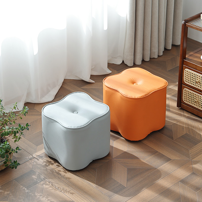 小凳子家用矮凳客厅茶几沙发凳坐墩小换鞋凳小板凳创意方凳皮墩凳