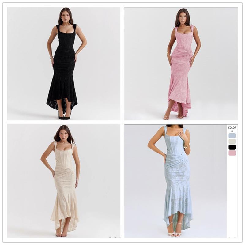 鱼尾裙礼服 Sexy strap strapless hip hugging fishtail dresses