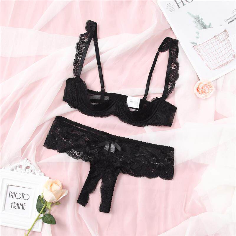 Large size lingerie lace sexy jumpsuit开裆免脱性感内衣