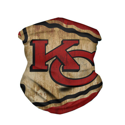 NFL橄榄球堪萨斯城酋长魔术头巾多功能百变防尘防风面罩围巾围脖