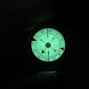 小型金属手表带指北针夜光强磁可潜水腕表式指南针骑行探险户外