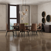 简一瓷砖 客厅地板砖大理石防滑地砖阿玛尼棕