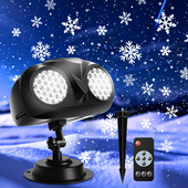 lights snowflake projection Christmas remote contro