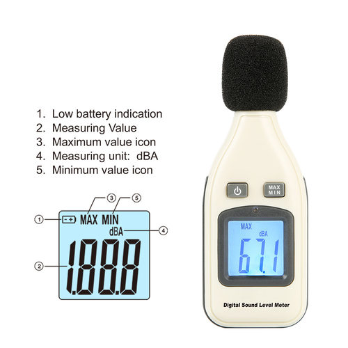 English version decibel meter noise meter noise detector