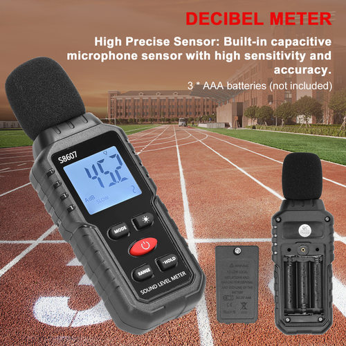 English version S8607 decibel meter digital noise meter