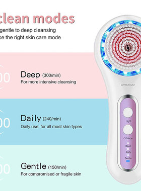 Waterproof electric facial cleanser and blackhead remover