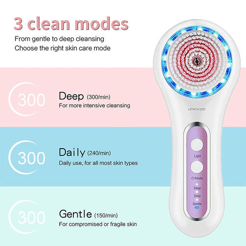 Waterproof electric facial cleanser and blackhead remover
