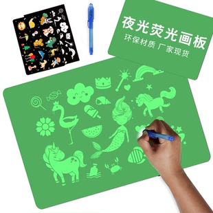 fluorescent board A3A4 drawing toy graffiti creative