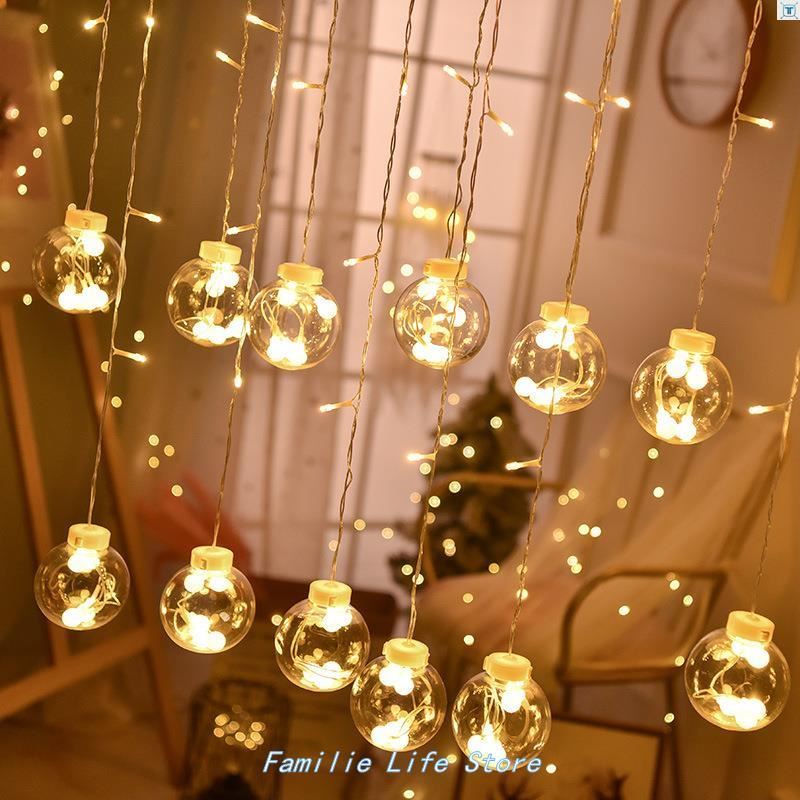 2024 LED bubble light ball curtain light vows Christmas 节庆用品/礼品 装饰灯 原图主图