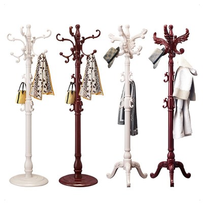 New European coat rack wooden hanger clothes stand frame