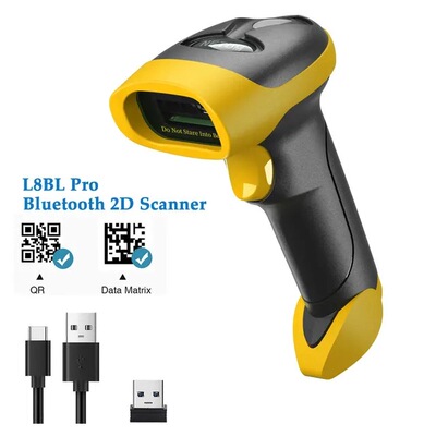 English version wireless scanner Bluetooth QR code scanner