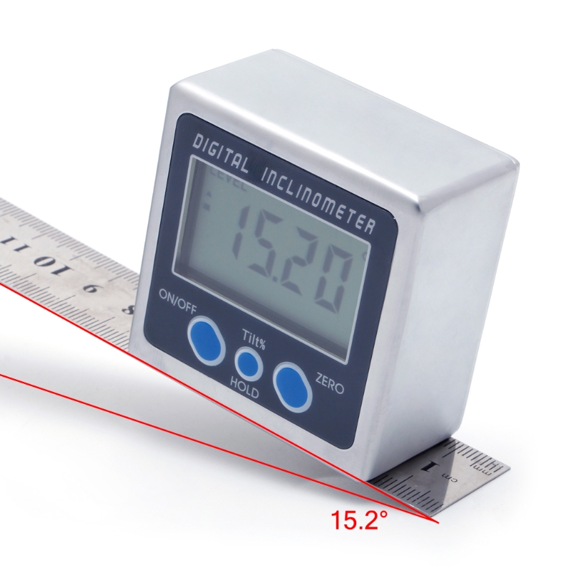 New Digital Protractor Inclinometer Level Box Level