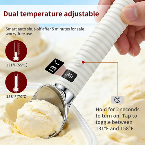 Digital display heated ice cream scoop数显款加热冰淇淋勺