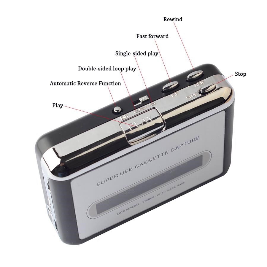 Walkman Cassette Player SB Cassette to MP3 Converter Capture