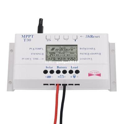 Solar Panel Regulator LCD 30A 12V/24V MPPT Charge