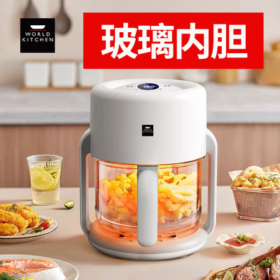 适配康宁空气炸锅WK-GJG4001/KZ玻璃内胆配件高硼硅抽屉4.2升碗