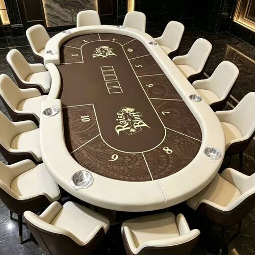 高端德州扑克桌筹码桌餐桌面两用工厂直销棋牌会所俱乐部专用