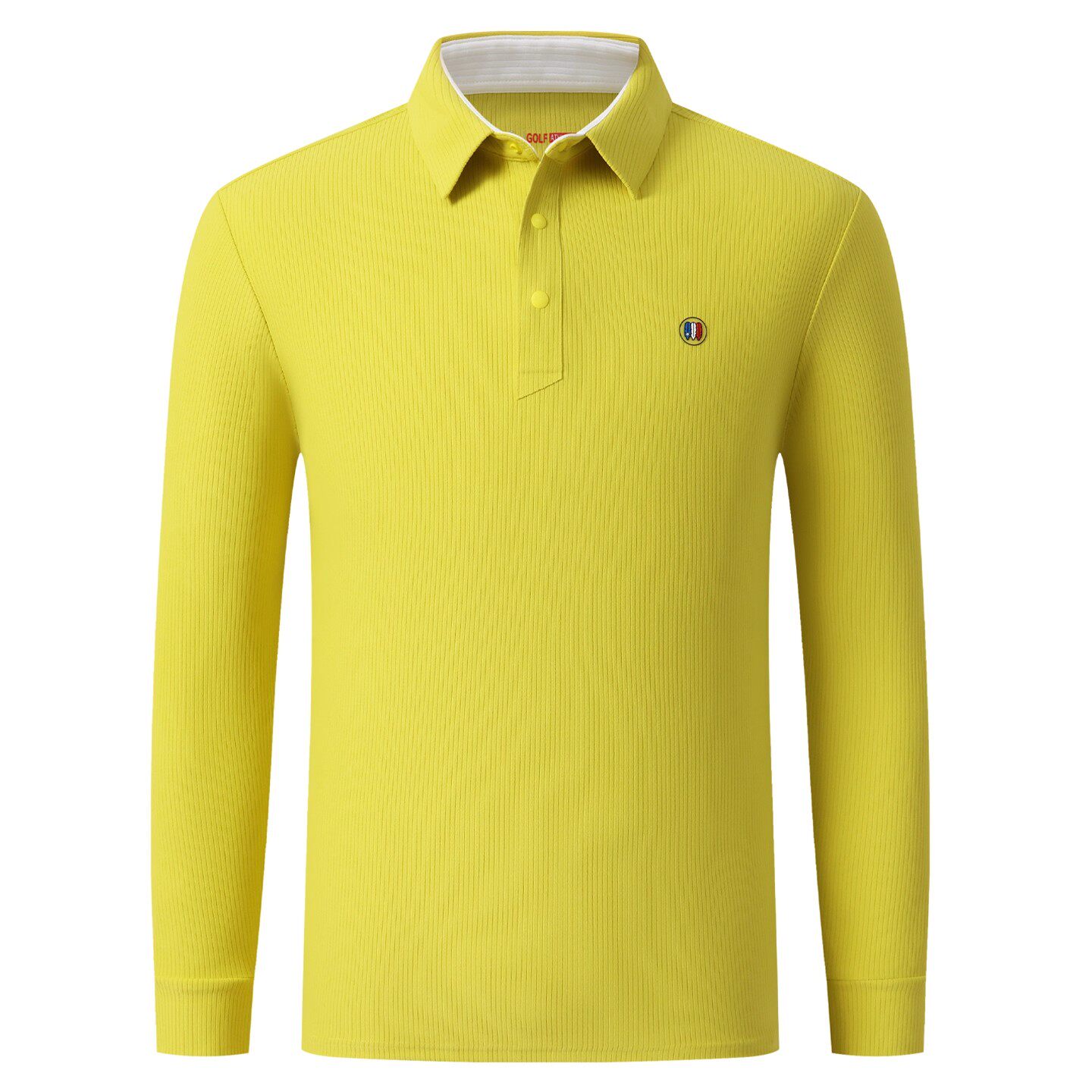 秋冬加厚新款高尔夫男装保暖长袖T恤纯色百搭上衣GOLF球服polo衫