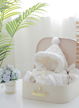 宝宝羽绒连体衣婴儿冬季轻薄保暖羽绒服洋气鸭绒棉袄外套礼盒套装