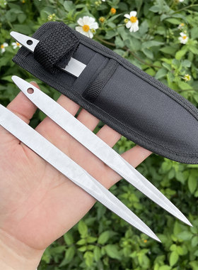 柳叶飞镖刀忍者飞针户外训练金属飞牌暗器舞台武术重头刀具未开刃