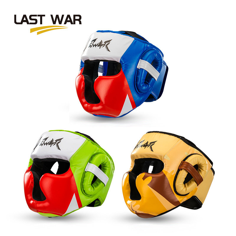 LAST WAR拳击护头护具儿童散打头盔成人训练头套猴脸造型加厚护头