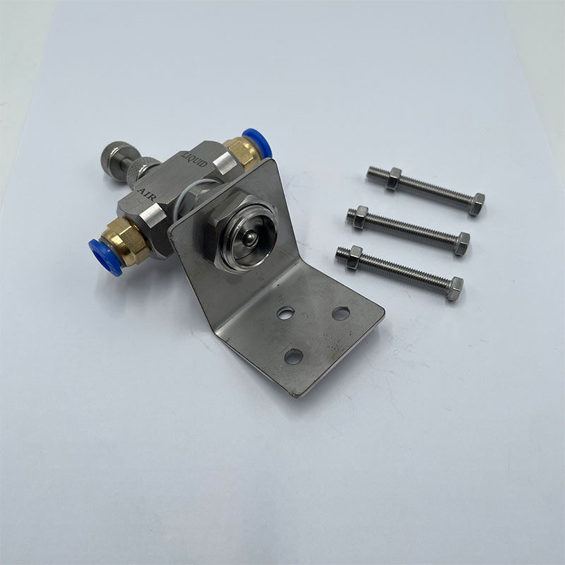 不锈钢空气雾化喷嘴 可调双流体空气雾化喷咀 二流体气水混合喷头