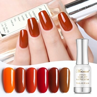 Meiling Nail Polish Oil Clay Orange Series Set Caramel Color Dan Barbie Keo Quang trị liệu Nail Ba Lan có thể kéo dài - Sơn móng tay / Móng tay và móng chân sơn móng tay innisfree