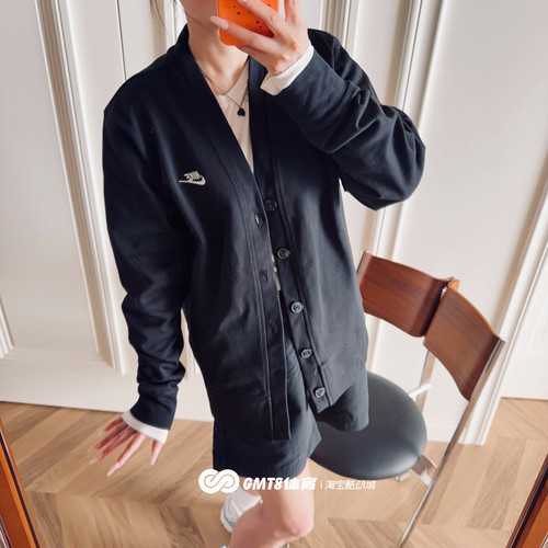 专柜正品Nike男子V领休闲开衫