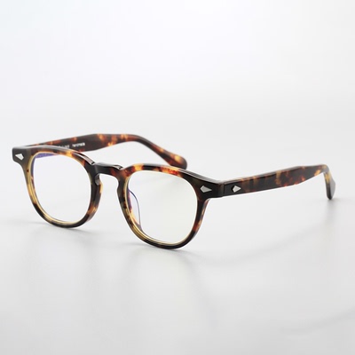 504赛璐珞眼镜近视眼镜框男复古手工眼镜架黑框配近视镜10327