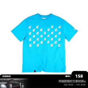 潮流小众嘻哈国潮个性 vinkid 美式 群星鸽子短袖 百搭T恤 云梯