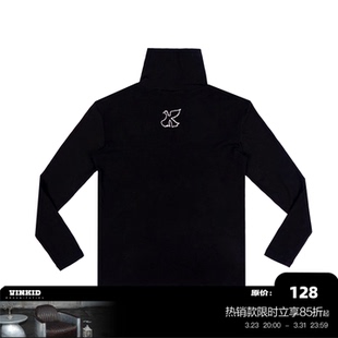 美式 鸽子高领打底衫 潮流嘻哈国潮个性 秋季 Vinkid 长袖 云梯