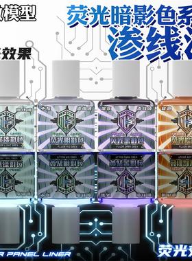 泉微 荧光暗影系列渗线液 高达手办军事模型旧化渗线Q06118-06120