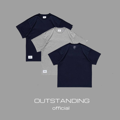 OT制造WTAPS23ss情侣圆领小领口宽松基础纯色重磅短袖T恤余文乐