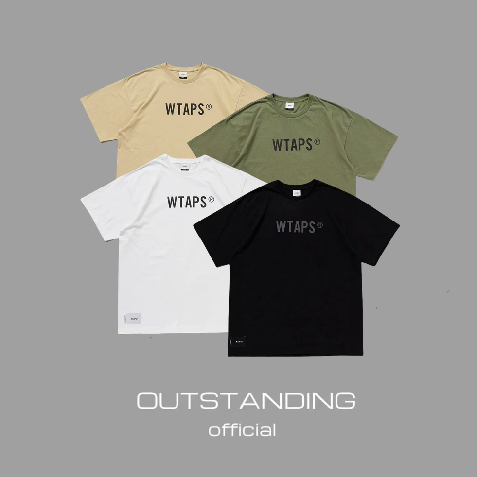 OT制造WTAPS23ss隐藏款情侣经典圆领重磅纯棉基础打底短袖T恤2