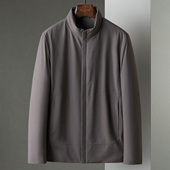 冬季 茄克外套 羽绒服夹克短款 新款 商务休闲立领轻盈鹅绒中年男士