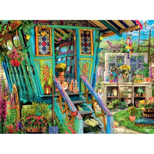 2024新款DIY方钻满钻钻石画花园工具小屋狐狸猫咪手工贴钻十字绣