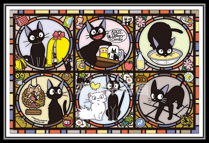 2019新款动漫卡通学生钻石绣十字绣魔女宅急便吉吉猫方钻石画满钻