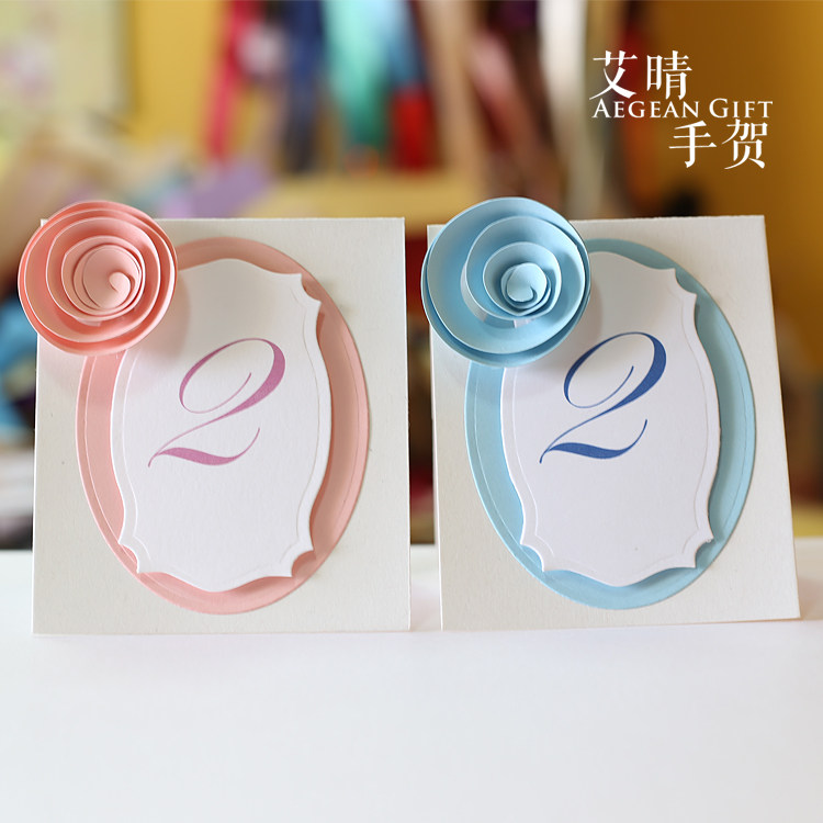手工立体花朵桌卡小席位卡水牌结婚礼物宝宝生日宴会派对布置道具在类目 节庆用品/礼品, 席位卡中 - 来自Buy2taobao.com提供专业的淘宝代购服务