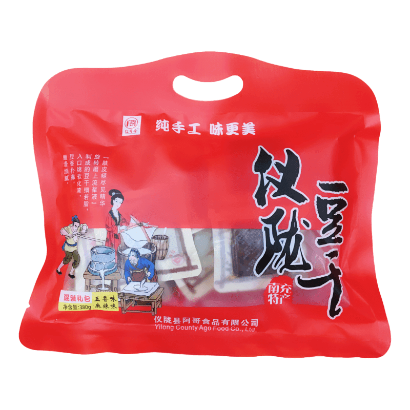 红司令仪陇豆干380g（五香、麻辣）混合装 好味道 好品质