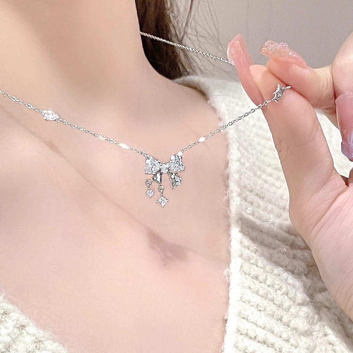 心动甜梦项链女生S925纯银轻奢小众设计高级感生日礼物学生送女友