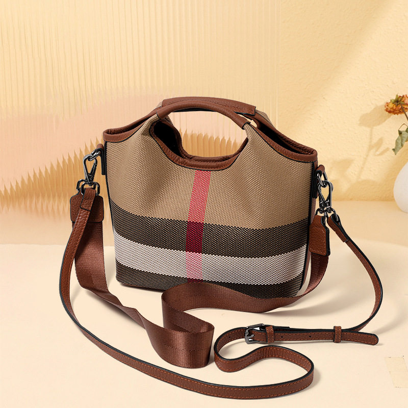 真皮手提包女头层牛皮配帆布腋下包包2026新款网红直播带货包女包,箱包皮具/热销女包/男包,通用款女包,淘宝优惠券,粉丝福利购,淘宝优惠卷