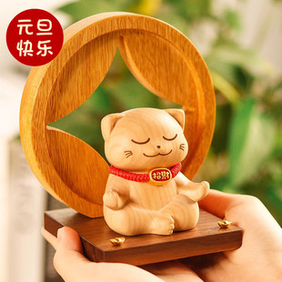 招财猫桌面摆件创意客厅玄关入户装 饰猫咪摆件高级感小众乔迁礼物