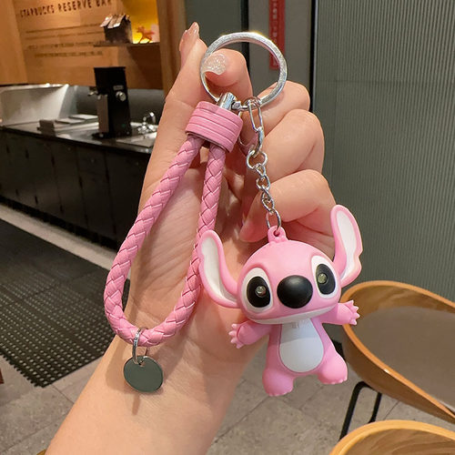 抖音发光发声史迪仔汽车钥匙扣