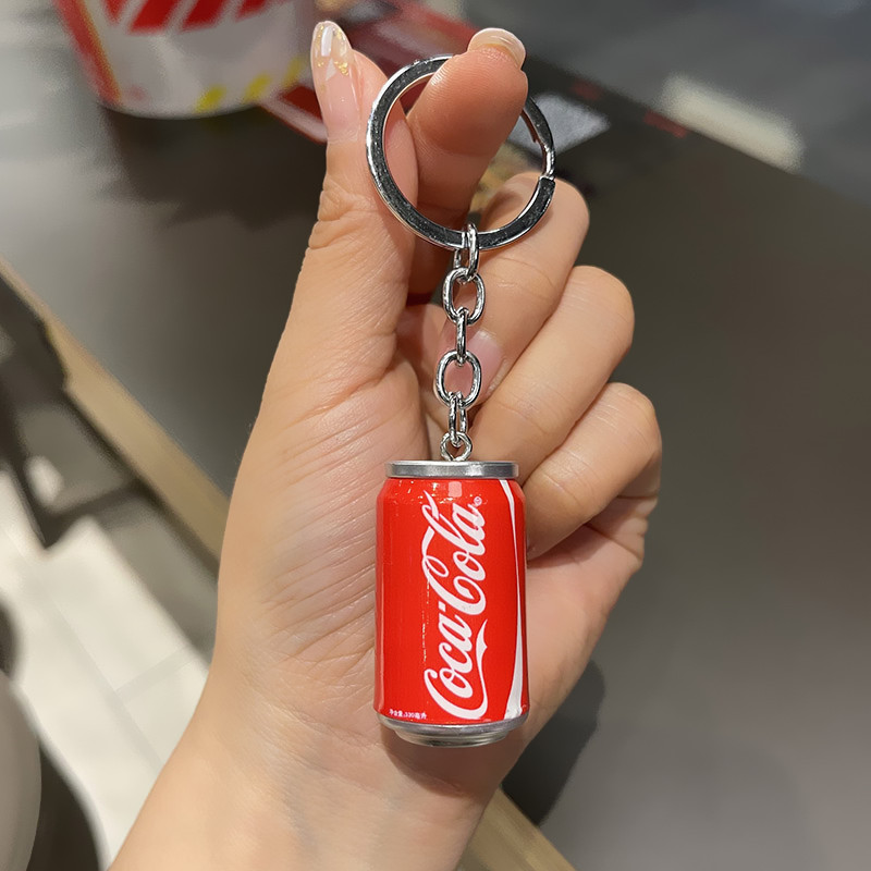 thumbnail for Cute mini cola sprite cans simulation beverage keychain coffee beer bottle bag pendant small gift